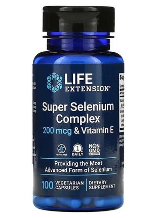 Life extension, super selenium complex з вітаміном е, 200 мкг,...