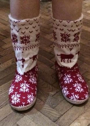 Теплі шкарпетки-тапочки + подаруночок