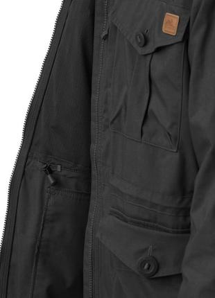 Оригінальна тактична куртка helikon sas smock jacket - black4 фото