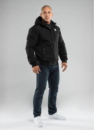 Оригінальна зимова чоловіча куртка pitbull cabrillo black4 фото