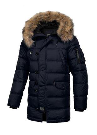 Оригінальна зимова чоловіча куртка pitbull kingston blue
