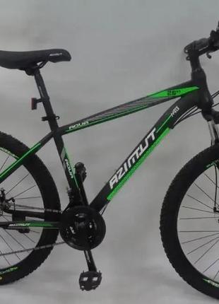 Гірський велосипед azimut 29″ aqua gfrd рама 17, черно-зелений black-green