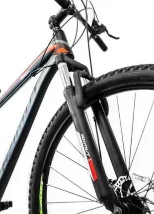 Велосипед azimut 27.5″ 40d frd рама 17, чорно-червоний black-red5 фото
