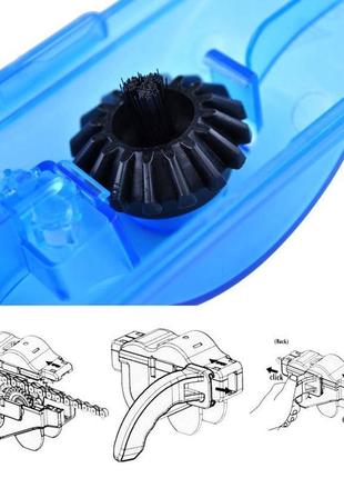 Універсальна машинка для чищення велосипедного ланцюга robesbon, велосипедна цепемійка7 фото