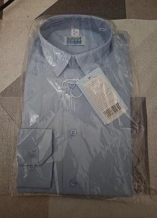 Сорочка блакитна котон