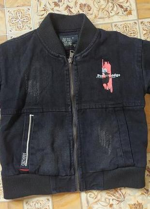 Бомбер куртка катонова 104-1102 фото