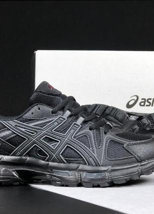 Женские кроссовки asics gel kahana 8 черные с серым4 фото