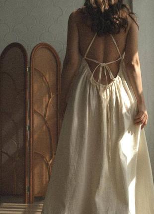 Муслиновое платье сарафан6 фото