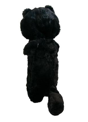 Подушка обіймашка чорний кіт "лупоглазик" 40см дитяча м'яка іг...3 фото
