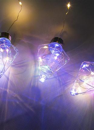 Гірлянда лампочки на вікно (ромб) xmas 4м 150 led різнокольоро...6 фото