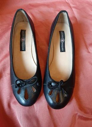 Полностью кожаные туфли в стиле винтаж