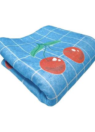 Електропростирадло двоспальне electric blanket вишні 150*160см...3 фото