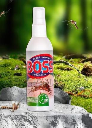 Спрей репелент від комарів "boss" 100 мл. засіб від комах, клі...