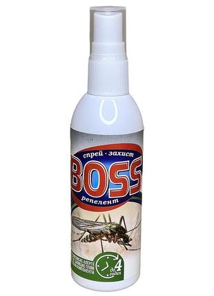 Спрей репелент від комарів "boss" 100 мл. засіб від комах, клі...2 фото
