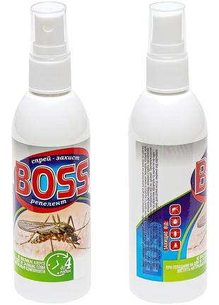 Спрей репелент від комарів "boss" 100 мл. засіб від комах, клі...3 фото