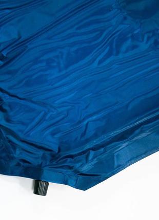 Надувний матрас в палатку синьо-чорний 180х60см, туристичний к...9 фото