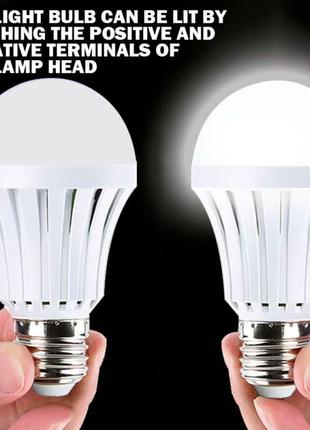 Смарт лампочка з акумулятором "smartcharge smartbulb" 7w біла,...3 фото