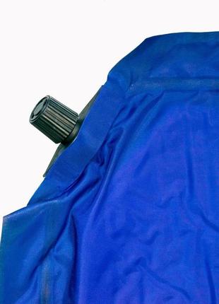 Надувний матрац у намет 180х60см (зелено-синій) каремат надувн...7 фото