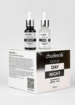 Сироватка для обличчя "chudesnik день-ніч" 30 ml, сироватки з ...2 фото