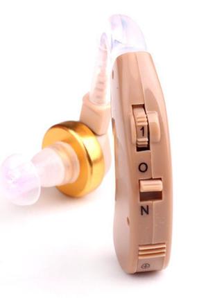 Завушний аналоговий слуховий апарат axon x-168 для літніх люде...2 фото