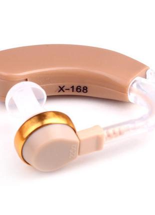 Завушний аналоговий слуховий апарат axon x-168 для літніх люде...3 фото