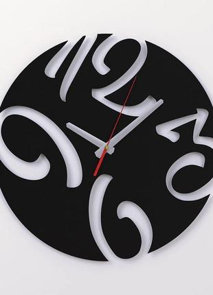 Настінний металевий годинник чм-33 чорний