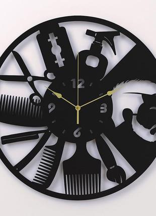 Настінний металевий годинник чм-18 чорний