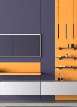 Полиця для ванної кімнати із компакт-плити egger w1000 st9, 80...