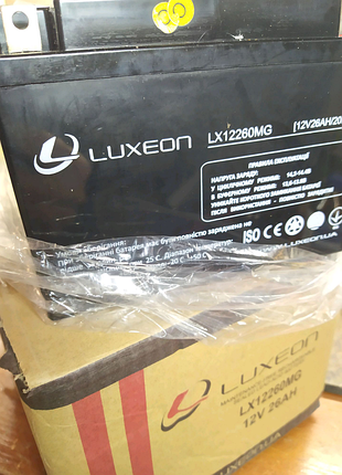 Agm батарея luxeon lx12260mg 12v 26ah