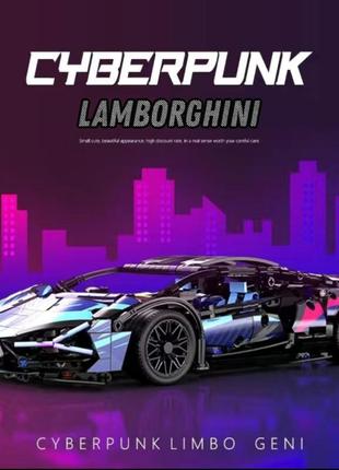 Машинка "lego technic lamborghini cyberpank"🏎2 фото