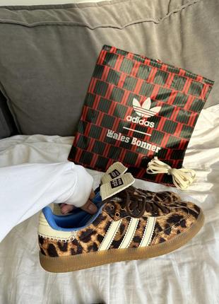 Кроссовки adidas samba wales bonner leopard