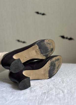 Винтажные туфли натуральная кожа винтаж ретро стиль каблука5 фото