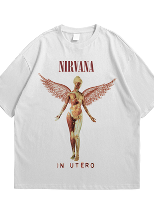 Футболка nirvana мерч рок групи нірвана kurt cobain