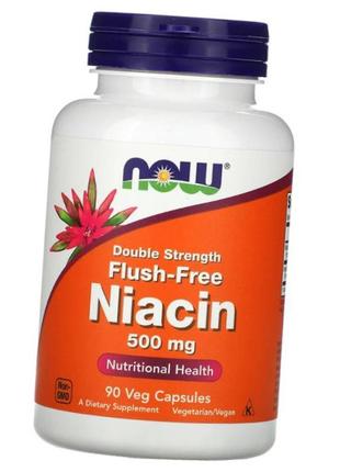 Ніацин now foods flush-free niacin 500 mg double strength 90 к...