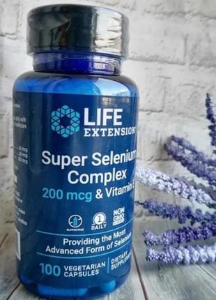 Селен вітамін е life extension super selenium complex 200 mcg ...