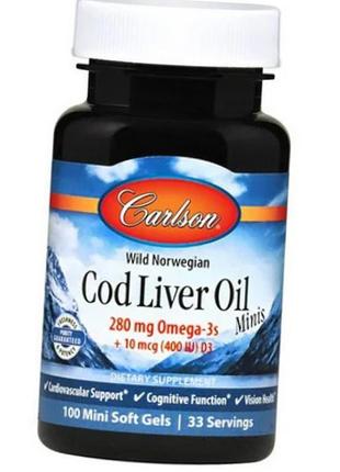 Риб'ячий жир печінки тріски carlson labs cod liver oil 280 mg ...1 фото