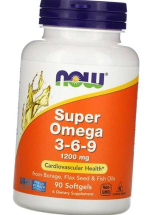 Супер омега 3 6 9 now super omega 3-6-9 1200 мг 90 капс