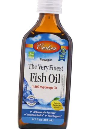 Омега 3 carlson labs the very finest fish oil 1,600 mg omega-3...