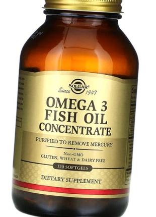 Омега-3 (риб'ячий жир) solgar omega 3 fish oil concentrate 120...