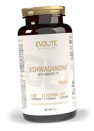 Ашваганда evolite nutrition ashwagandha 375 mg 100 veg caps