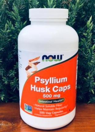 Клітковина подорожника псиллиум now foods psyllium husk caps 5...