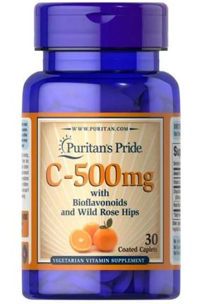 Вітамін c puritan's pride vitamin c-500 mg з bioflavonoids and...1 фото