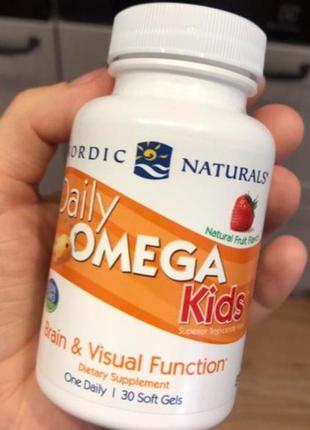 Омега 3 для дітей nordic naturals daily omega kids 30 гел капс...
