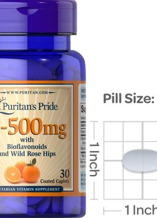Вітамін c puritan's pride vitamin c-500 mg з bioflavonoids and...2 фото