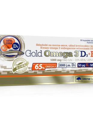 Омега 3 olimp gold omega 3 65% d3 k2 30 капс2 фото