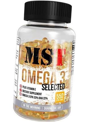 Mst omega 3 selected 110 softgels