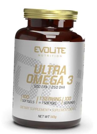 Омега-3 evolite nutrition ultra omega 3 500/250 100 sgels