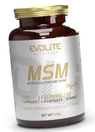 Мсм сірка evolite nutrition msm 180 капсул