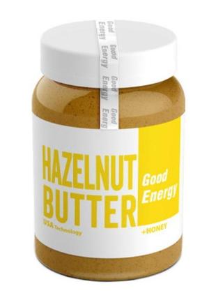 Горіхова паста з медом good energy hazelnut butter + honey 400г