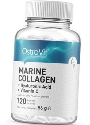 Морський колаген ostrovit collagen marine 120 капс топ продаж2 фото